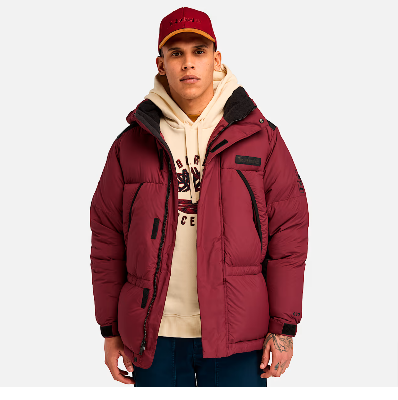 Men's Howker Recycled Down Puffer Jacket, Wine Red, large image number 0