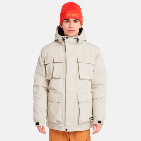 Men's Water Resistant Utility Insulated Jacket, Taupe, large image number 0