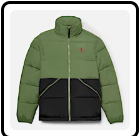 Synthetic Insulated Puffer Jacket, Black Forest Green-Black, swatch