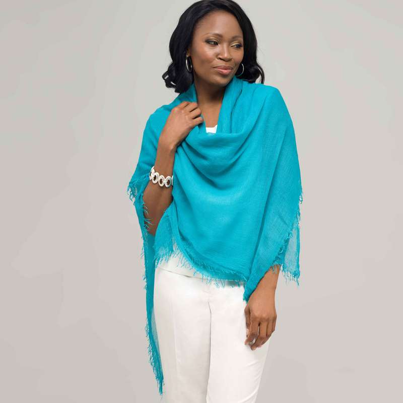 Solid Luxe Scarf, Royal, large image number 0