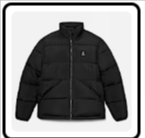 Synthetic Insulated Puffer Jacket, Black, swatch