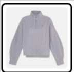 Women's Lush Quarter-Zip Sweatshirt, Quicksilver, swatch